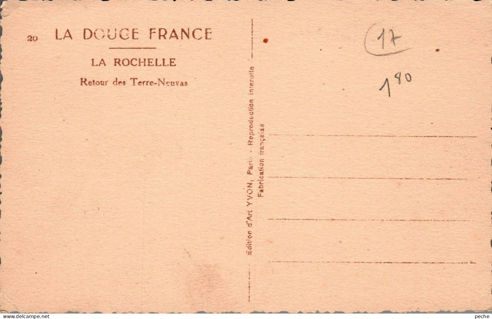 N°1098 W -cpa La Rochelle -retour Des Terre Neuvas- - Pesca