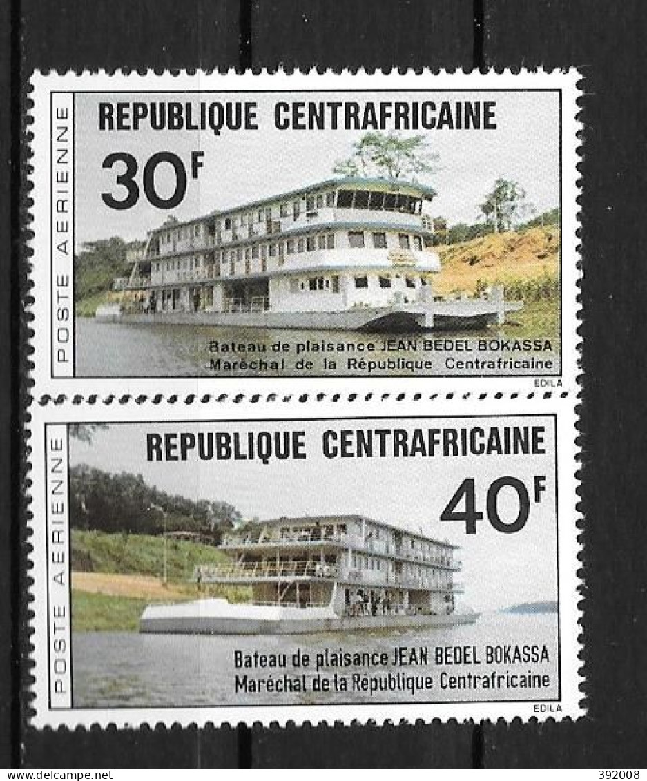PA - 1976- N°136 à 137**MNH - Bâteaux De Plaisance - Central African Republic