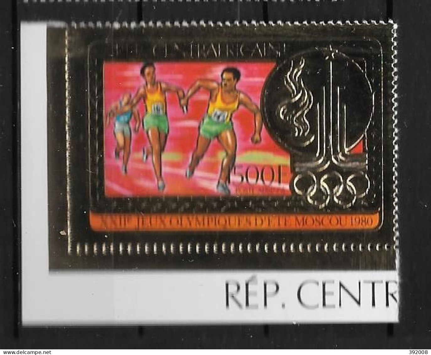 PA - 1980- N°226**MNH - Jeux Olympiques De Moscou - Or, Gold - Central African Republic