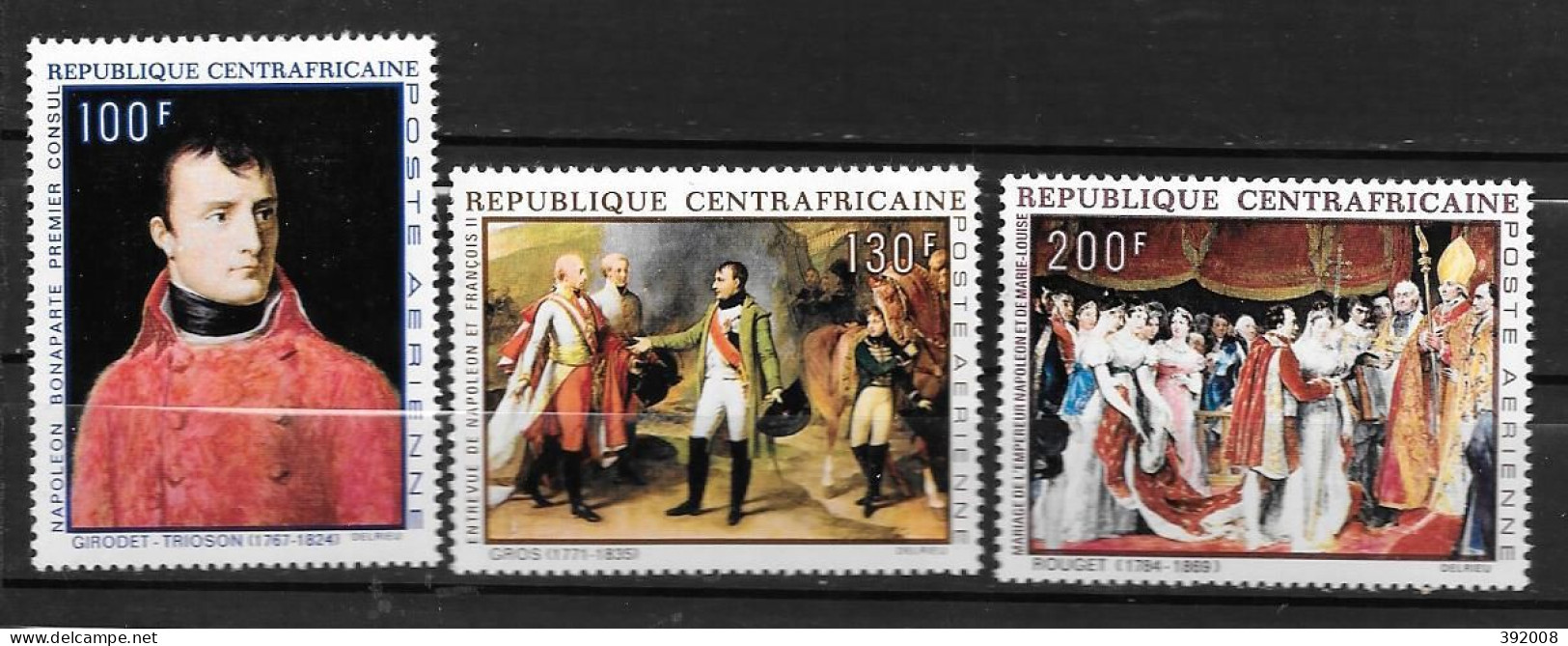 PA - 1969 - N°78 à 80**MNH - 200 Ans Naissance Napoléon - Centrafricaine (République)