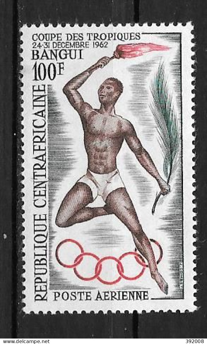 PA - 1963 - N°9 **MNH - Coupe Sportive Des Tropiques - Zentralafrik. Republik