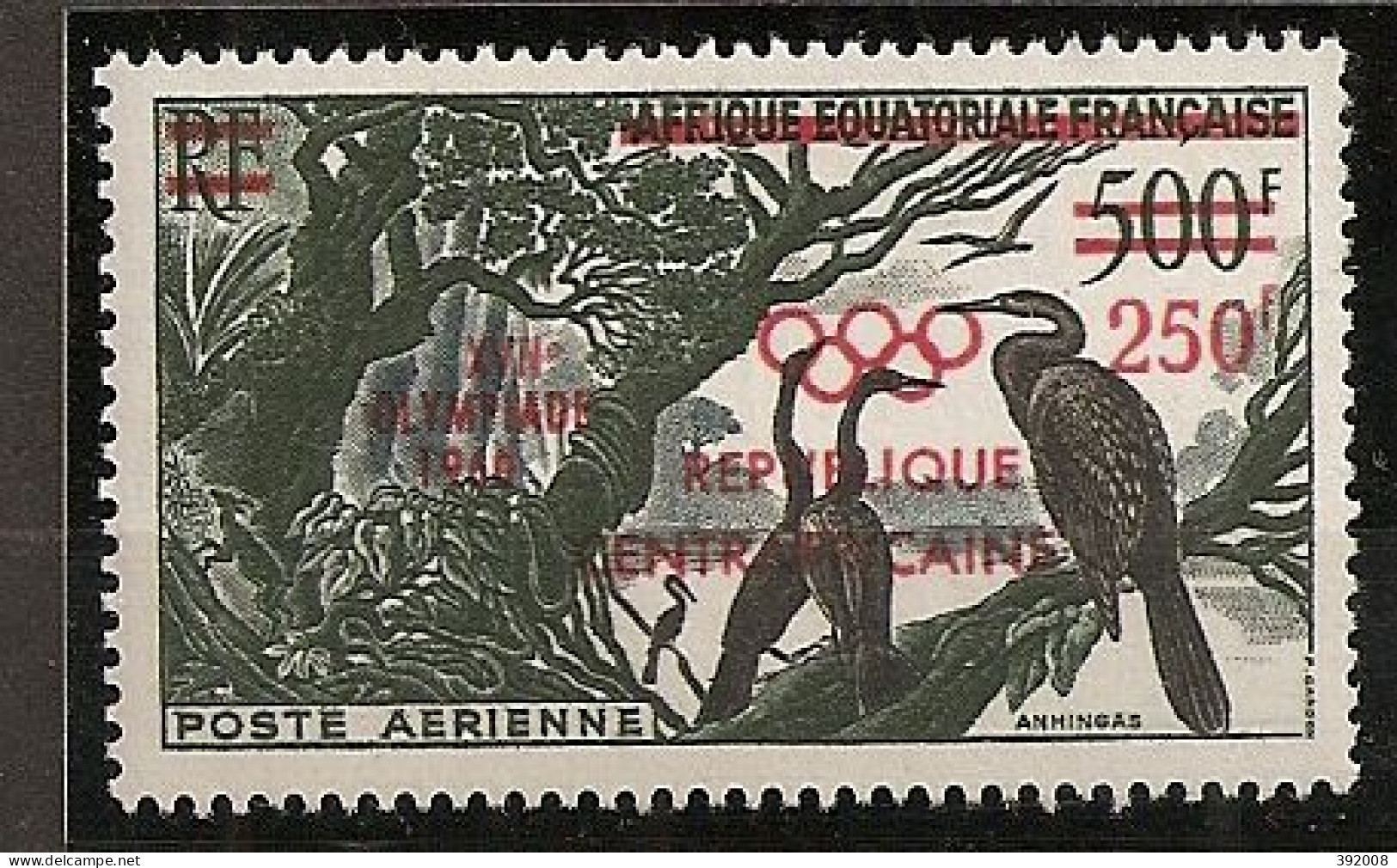 PA - 1960 - N° 4**MNH - Jeux Olympiques De Rome - Central African Republic