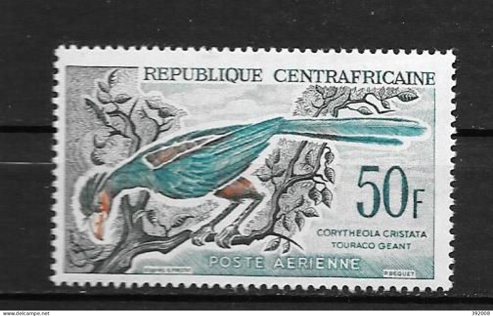 PA - 1962 - N° 7**MNH - Oiseaux - Centrafricaine (République)