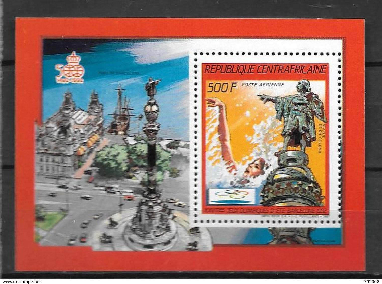 BF - 1987 - 90 **MNH - Jeux Olympiques De Barcelone - Centrafricaine (République)