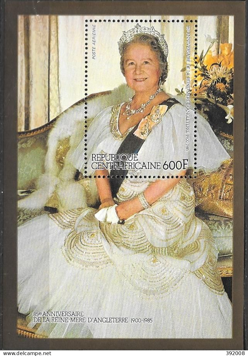 BF - 1984 - 73 C **MNH - 85 Ans Elisabeth II - Zentralafrik. Republik