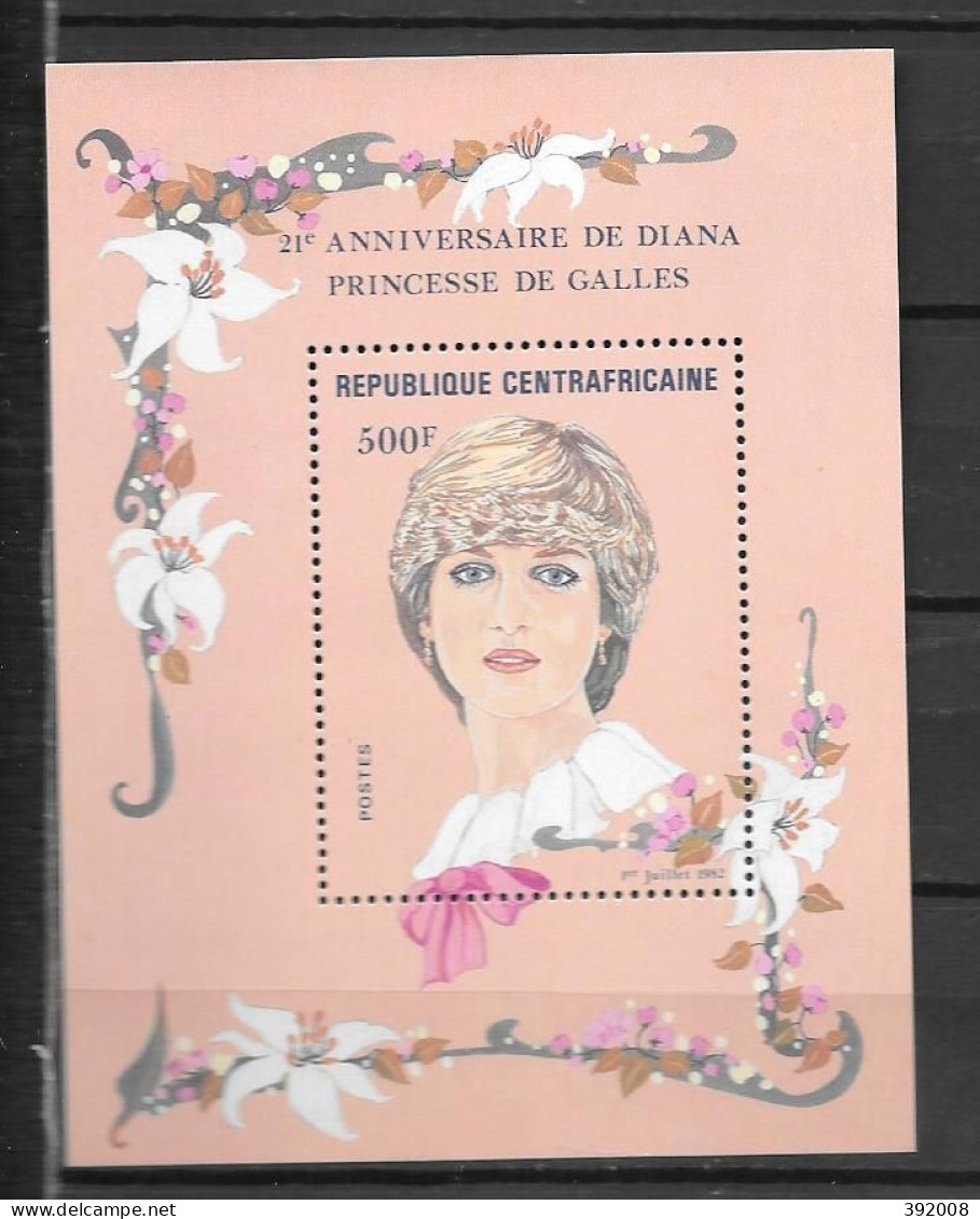 BF - 1982 - 56 **MNH - Lady Diana - Central African Republic