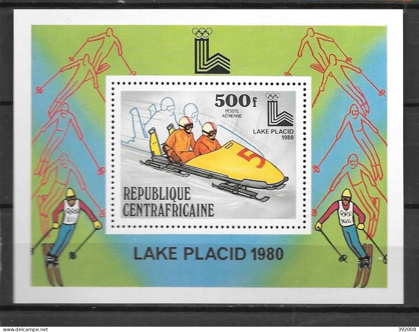 BF - 1979 - 37 **MNH - Jeux Olympiques De Lake Placid - Centrafricaine (République)