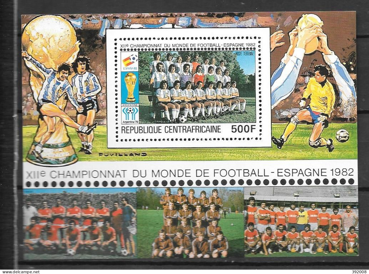 BF - 1981 - 45 **MNH - Mondial De Football En Espagne - Centrafricaine (République)