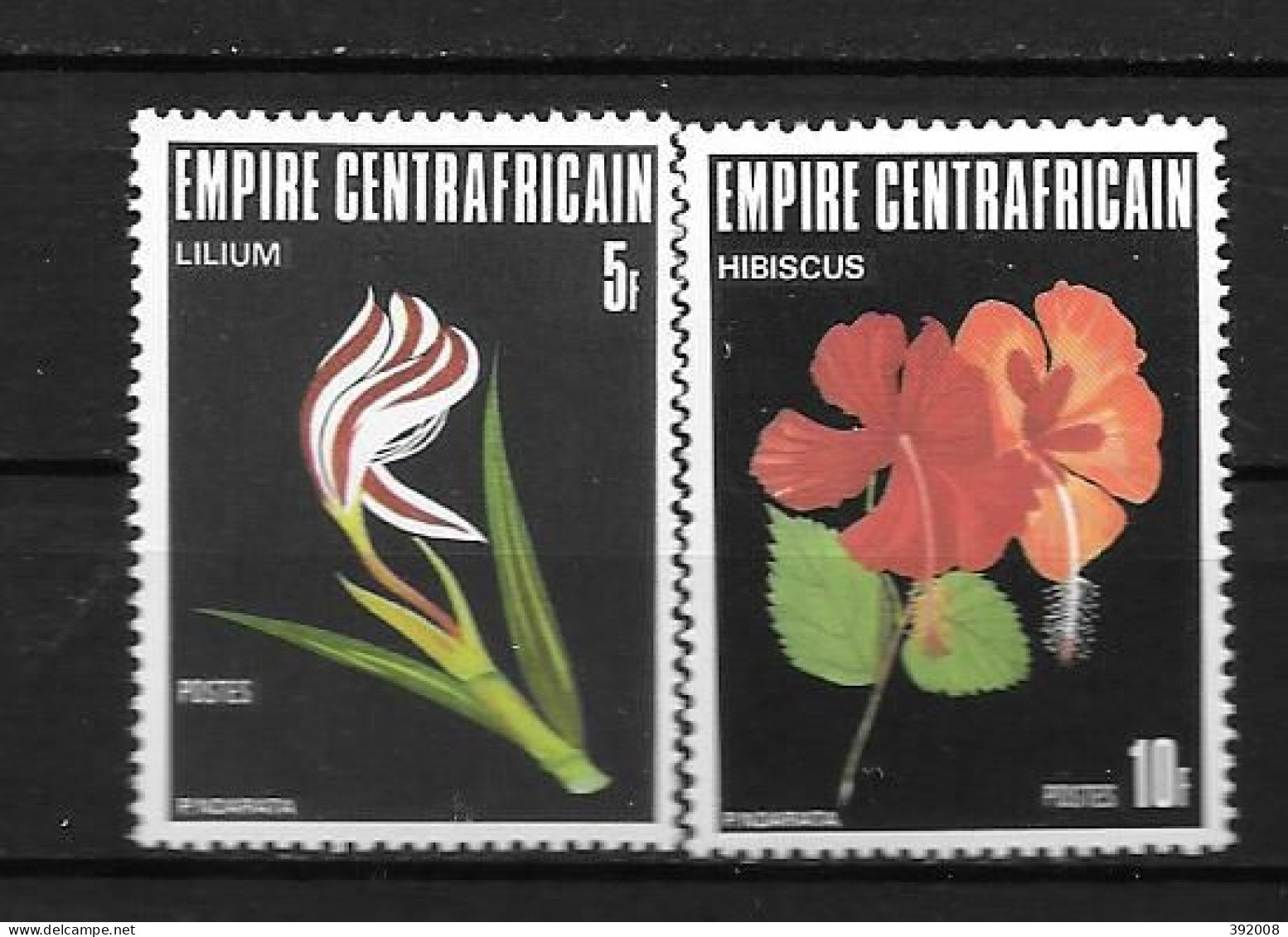 1977 - N° 310 à 311**MNH - Fleurs - Central African Republic