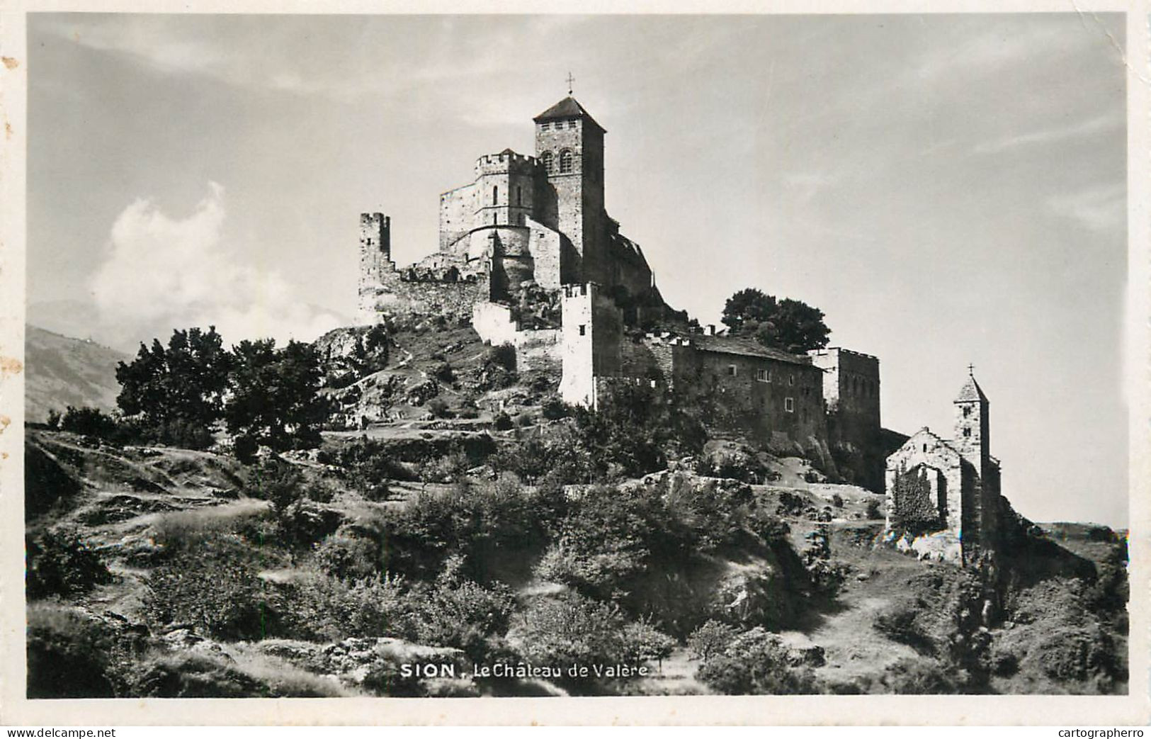 Postcard Switzerland Sion Le Chateau De Valerie - Autres & Non Classés