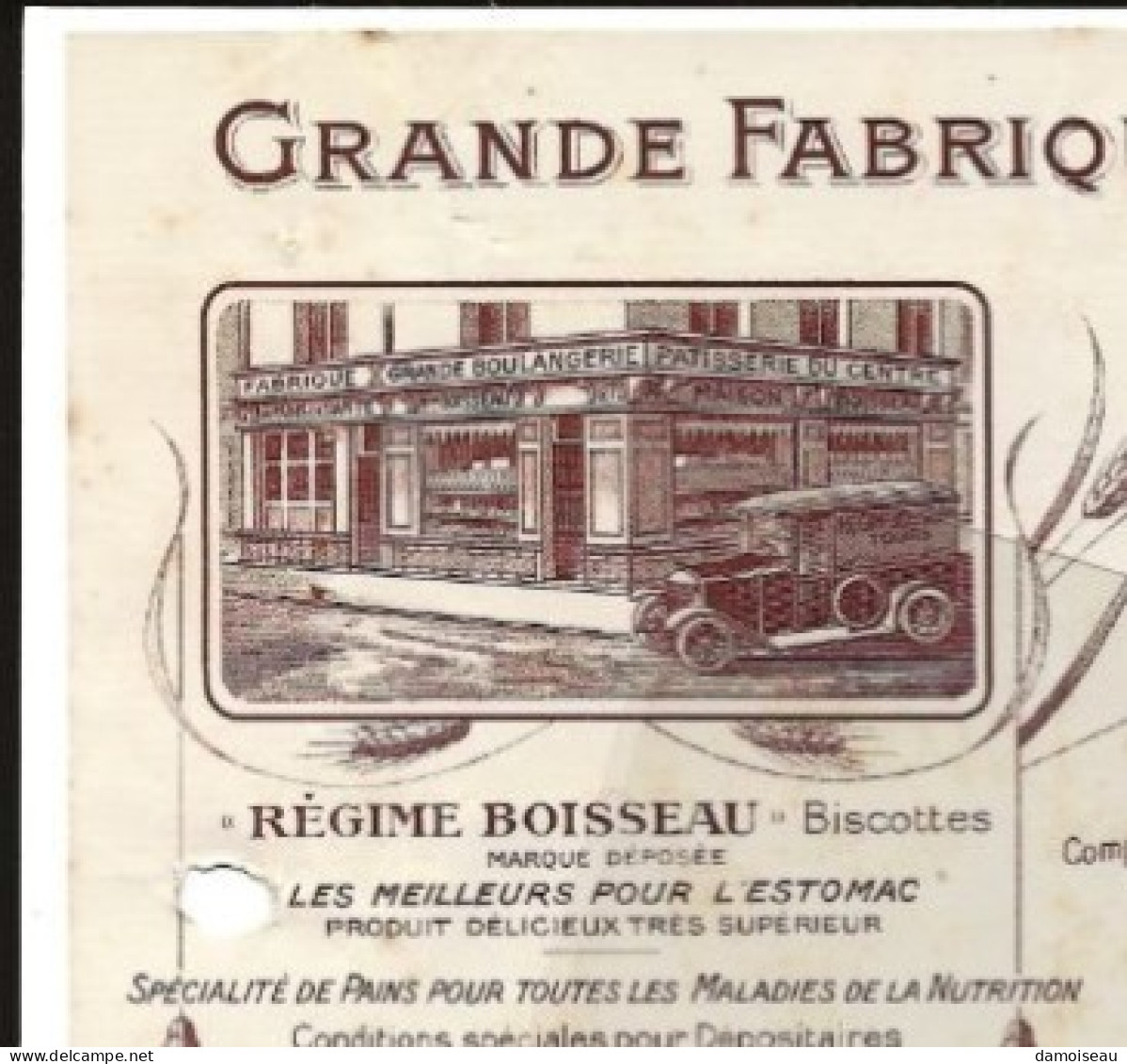 37, Tours, Boulangerie Boisseau, Grande Fabrique De Pains De Santé. 1925. - 1900 – 1949