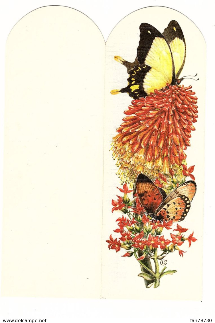 Marque-pages Double X 3 - Motif  : Papillons X 2 Et Bel Oiseau Frais Du Site Déduits - Segnalibri