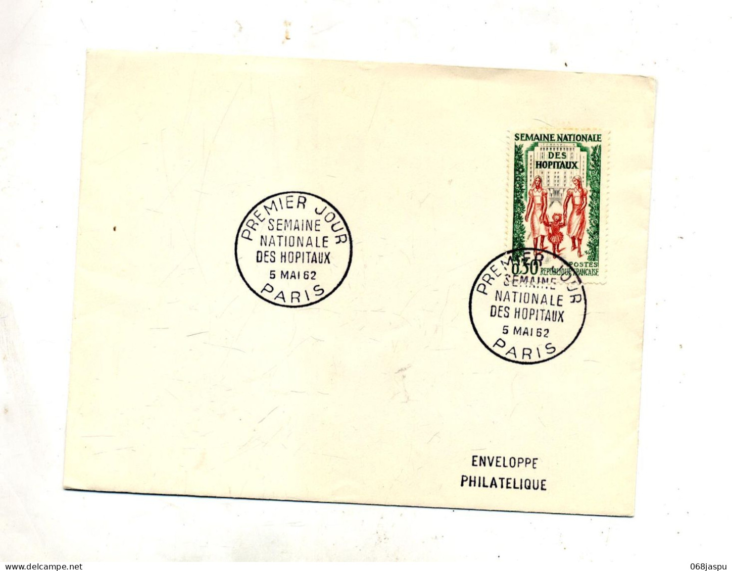 Lettre Fdc 1962 Paris Hopitaux - 1960-1969