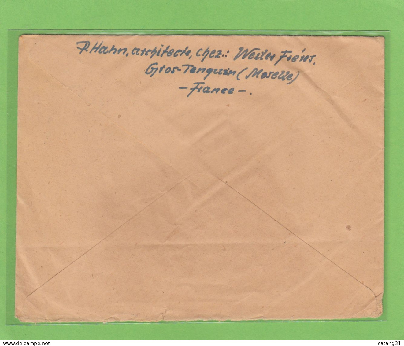 LETTRE DE MORHANGE,AVEC Y+T NOS 796,798,800,POUR GERA,ALLEMAGNE,1948. - Storia Postale