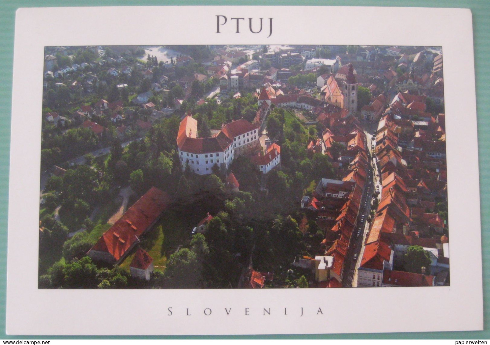 Ptuj Ob Dravi / Pettau - Flugaufnahme - Eslovenia
