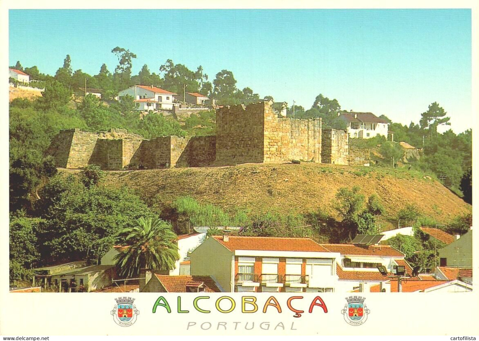 ALCOBAÇA - Castelo Medieval  ( 2 Scans ) - Leiria