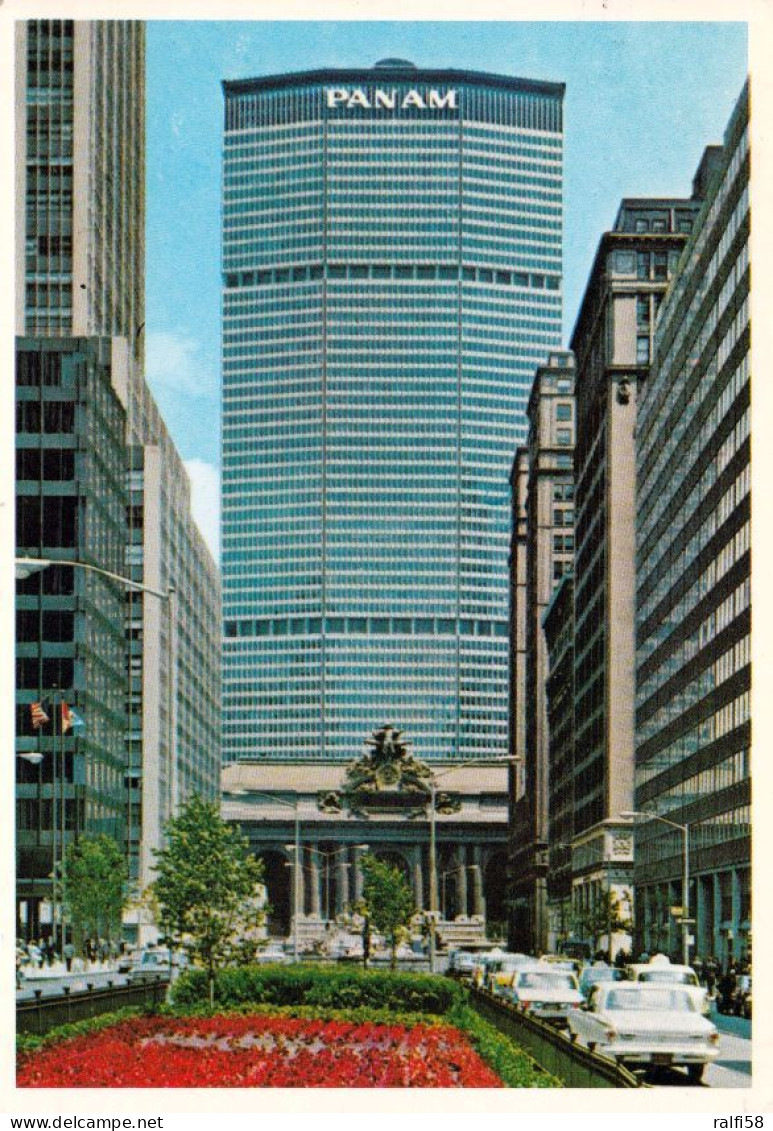 1 AK USA / New York * Pan Am Building With Grand Central Station In New York City * - Autres Monuments, édifices