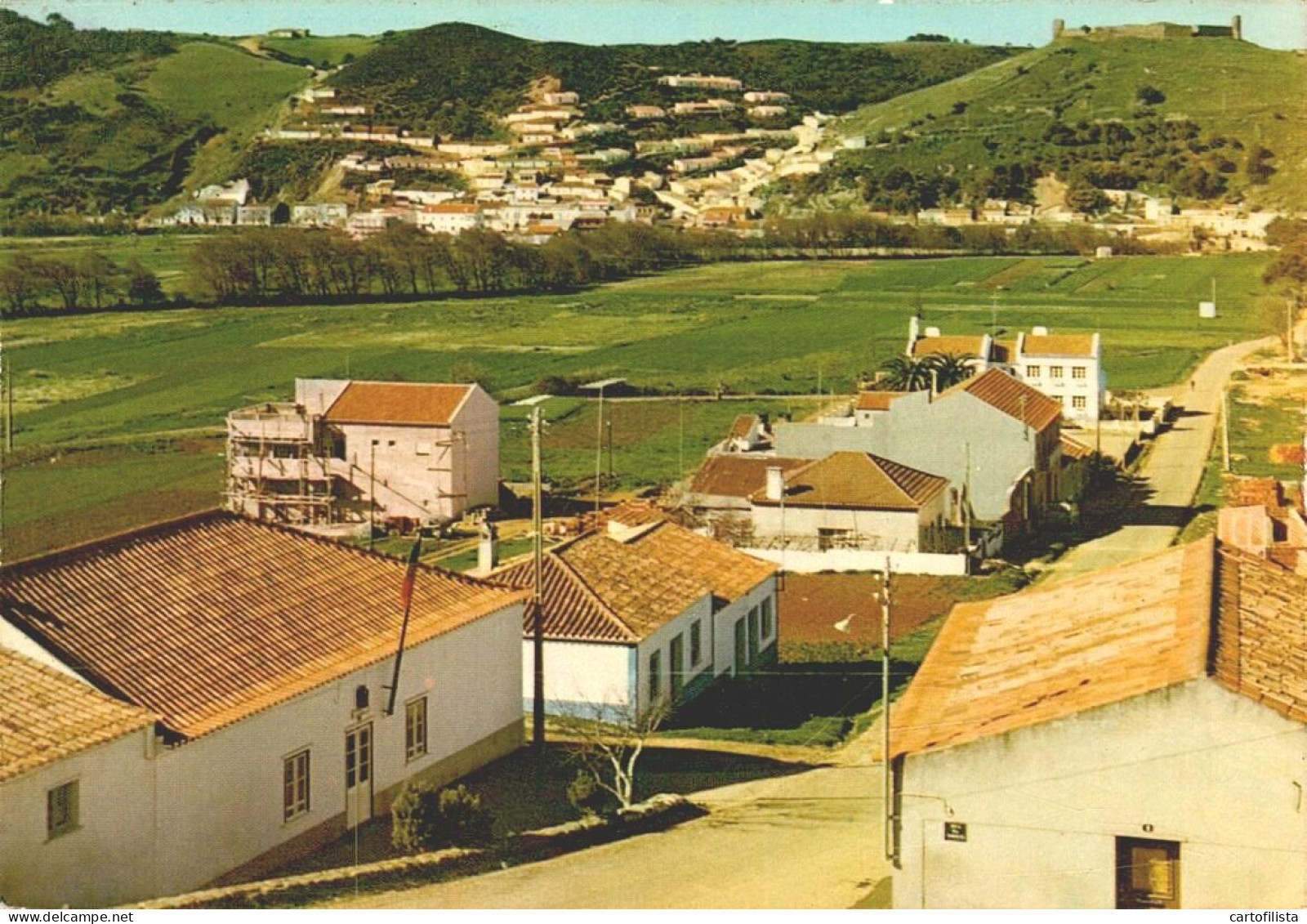 ALJEZUR, Algarve - Vista Parcial Da Vila  ( 2 Scans ) - Faro