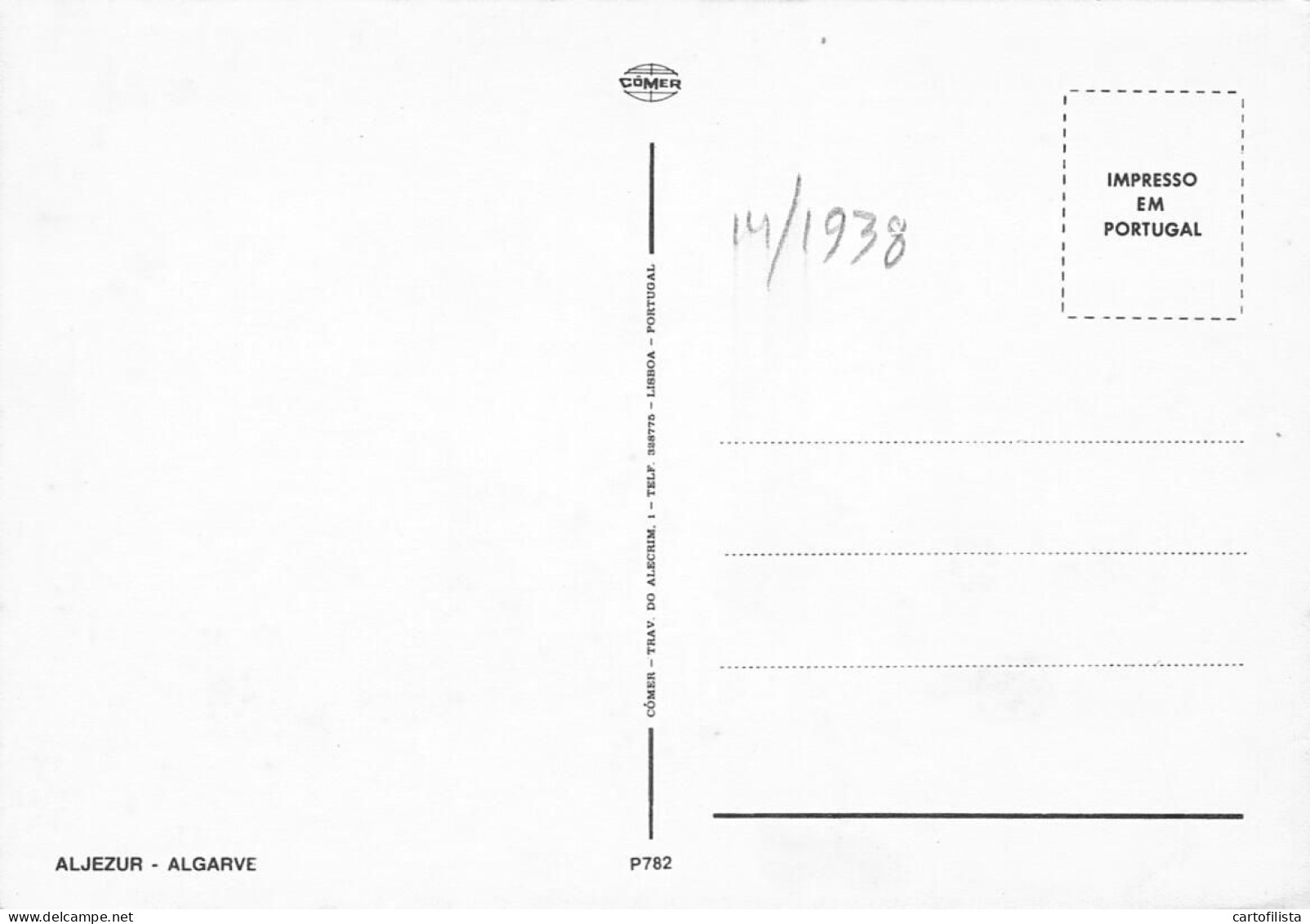 ALJEZUR, Algarve - Vista Parcial Da Vila  ( 2 Scans ) - Faro