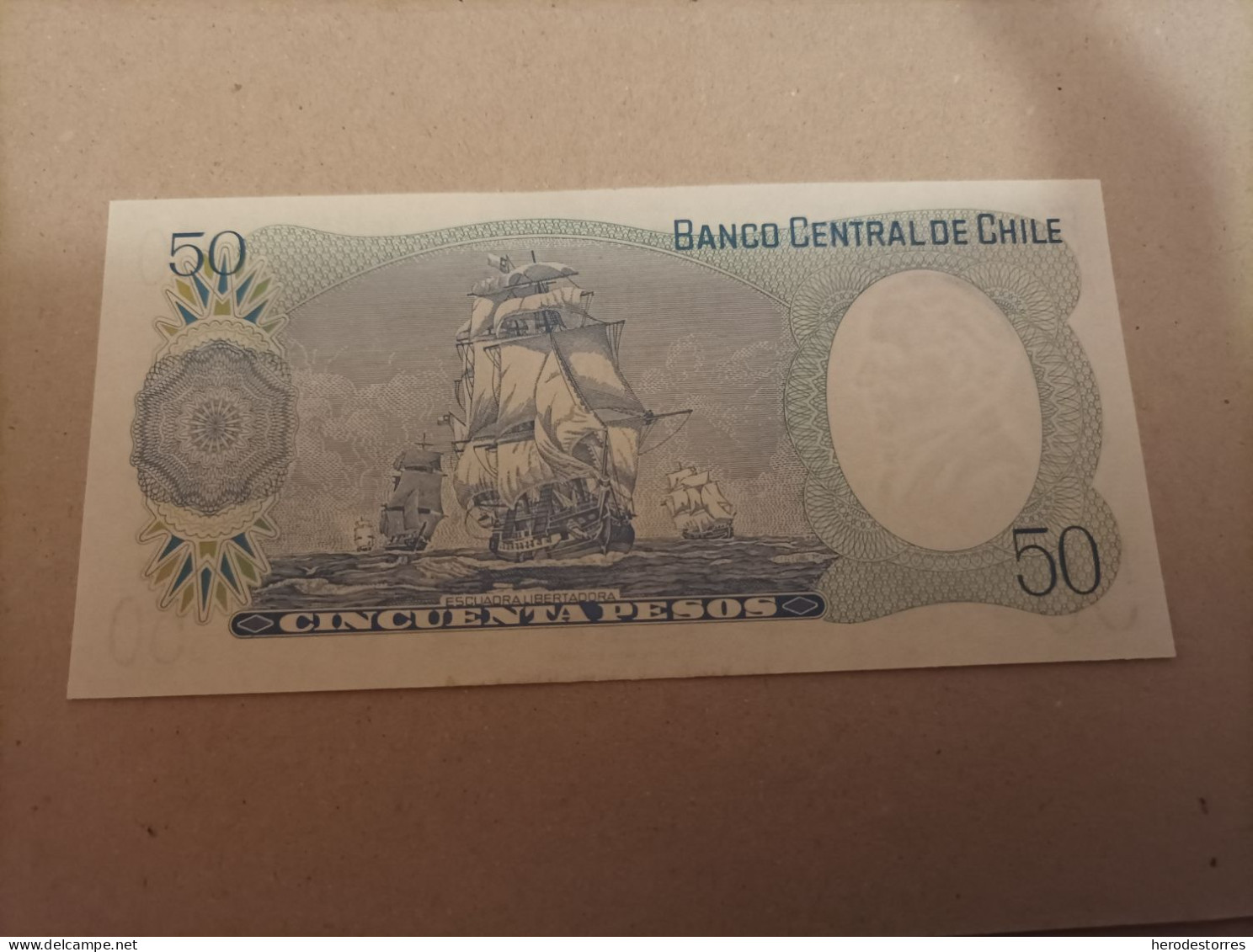 Billete Chile, 50 Pesos, Año 1981, UNC - Chile