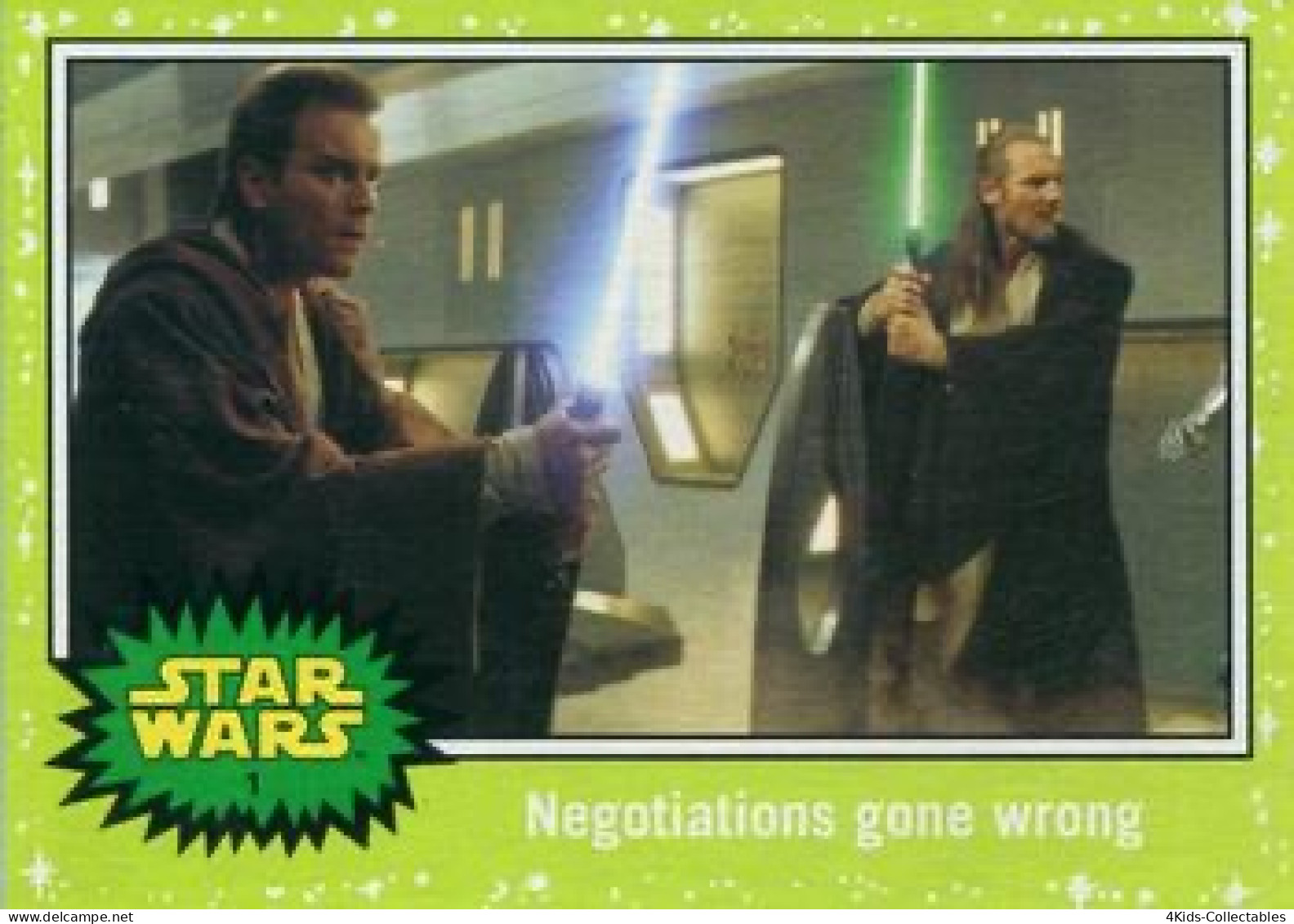 2015 Topps STAR WARS Journey To The Force Awakens "Jabba SLIME GREEN Starfield" Parallel #1 - Star Wars