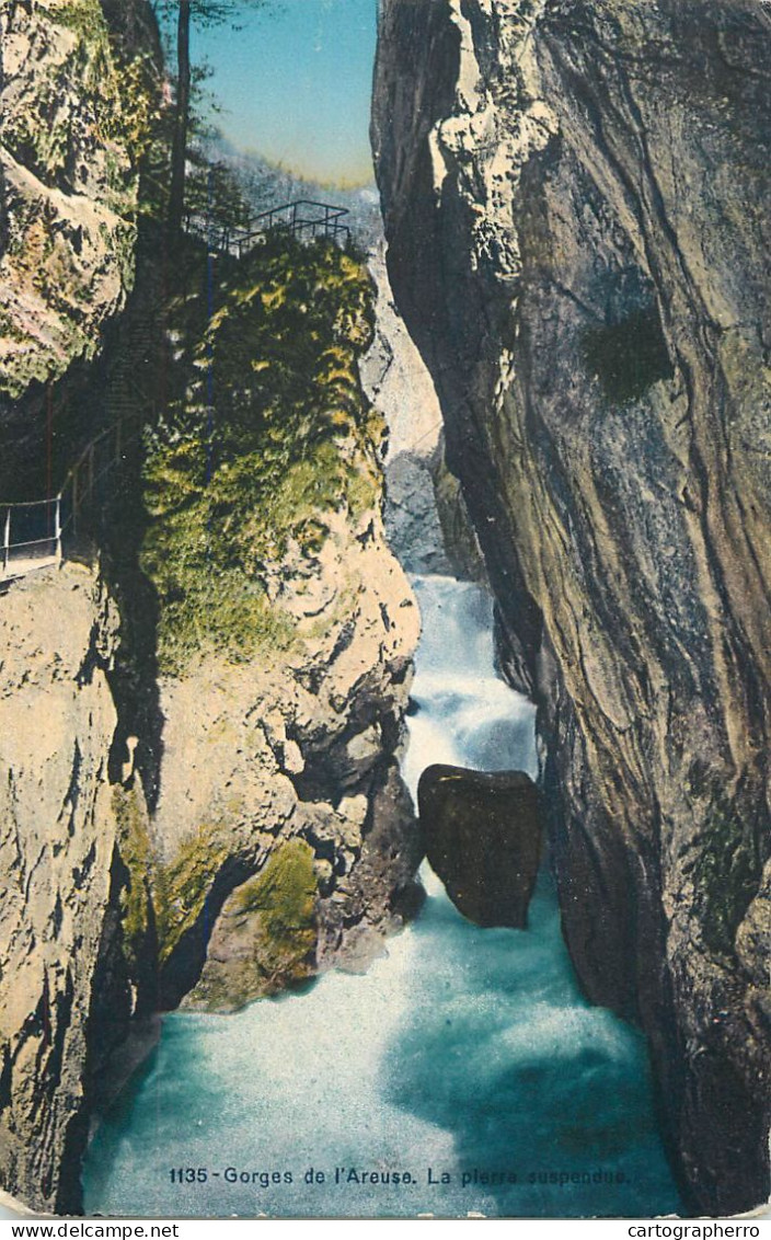 Postcard Switzerland Gorges De L'Areuse - Autres & Non Classés