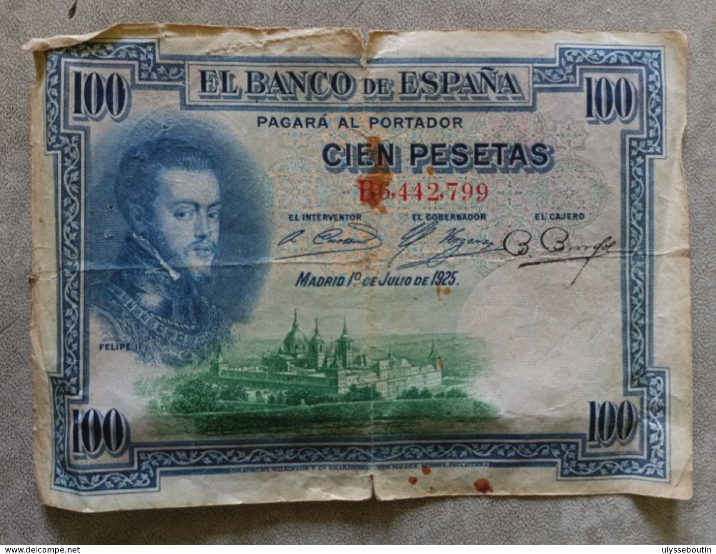 100 Pesetas 1925 - 100 Peseten