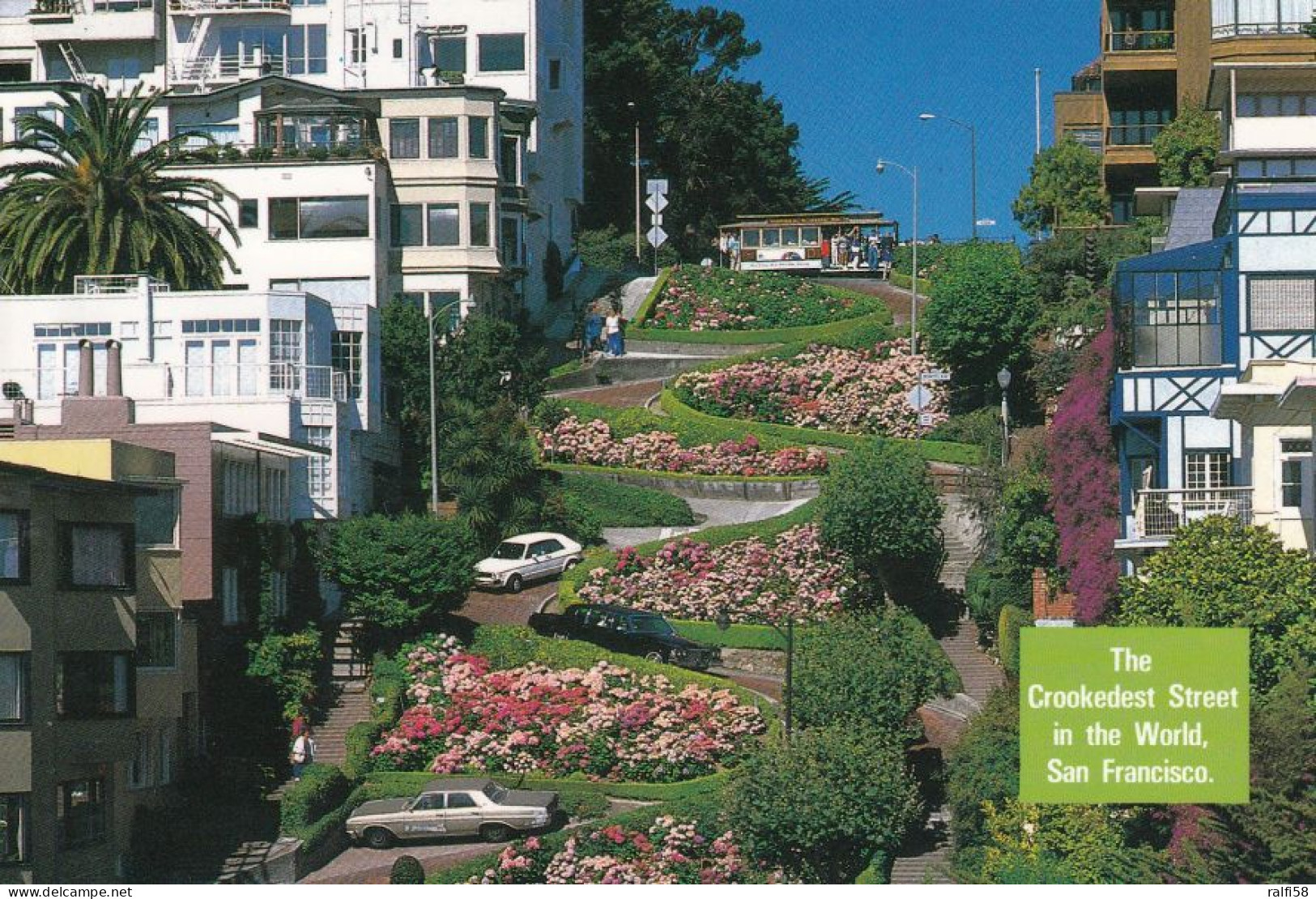 1 AK USA / California * San Francisco - Die Lombard Street - Sie Wird Als „kurvenreichste Straße Der Welt“ Bezeichnet * - San Francisco