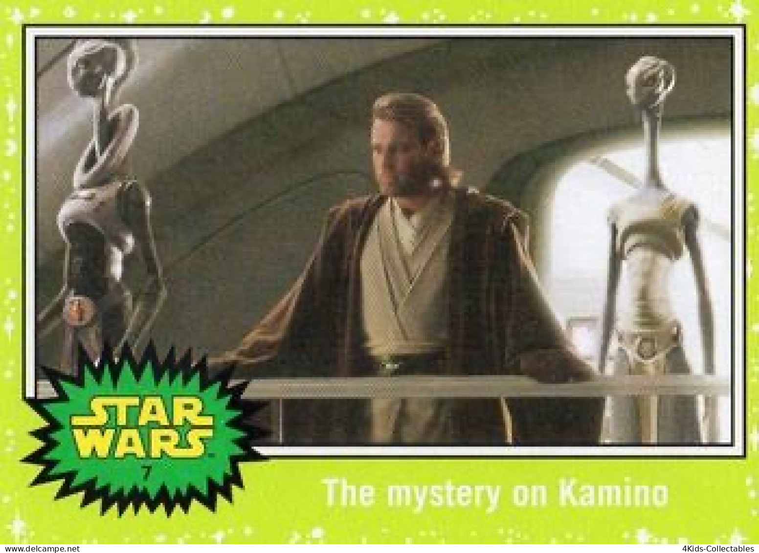 2015 Topps STAR WARS Journey To The Force Awakens "Jabba SLIME GREEN Starfield" Parallel #7 - Star Wars