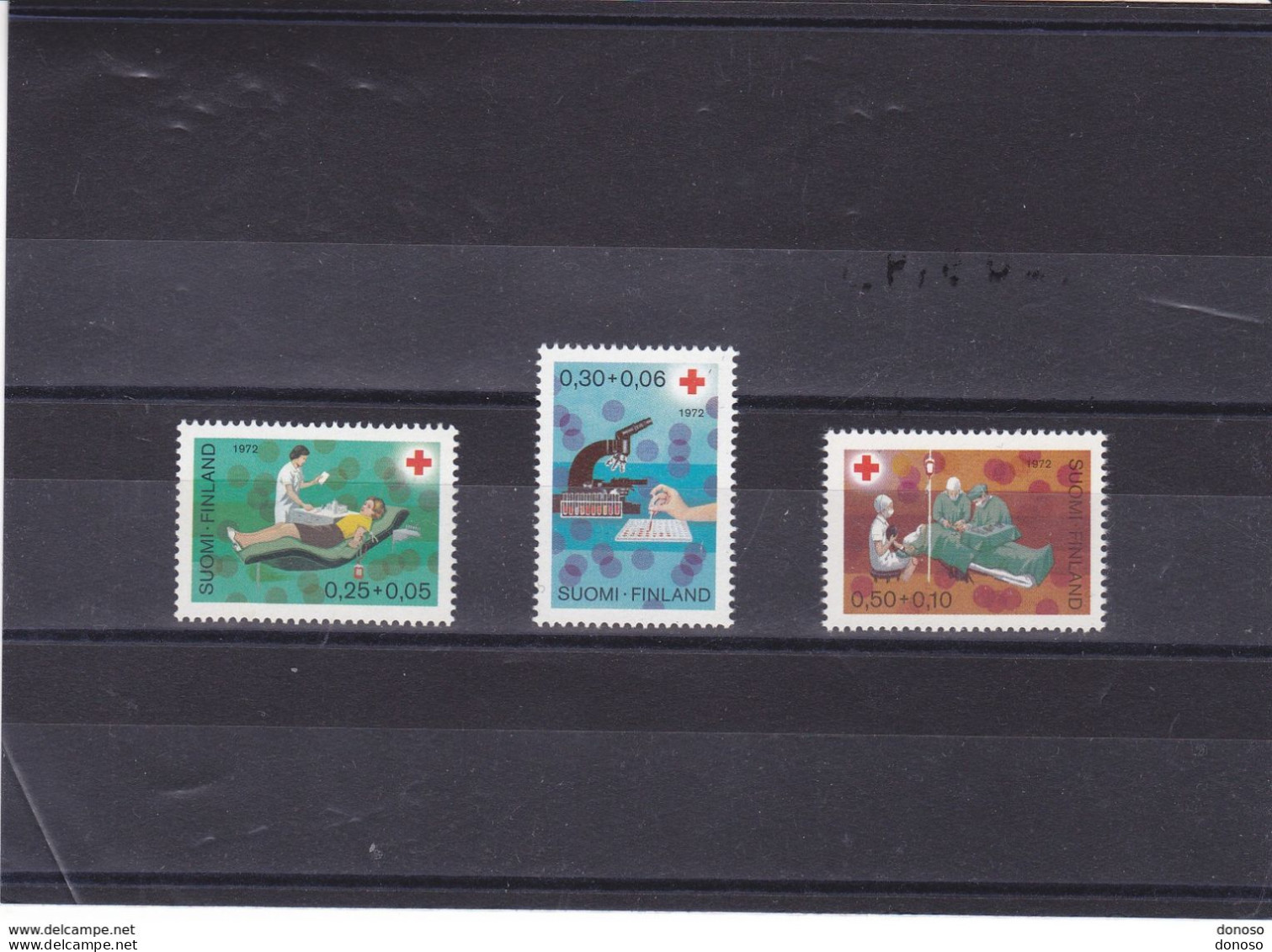 FINLANDE 1972 CROIX ROUGE  Yvert 671-673, Michel 707-709 NEUF** MNH Cote 5 Euros - Ongebruikt