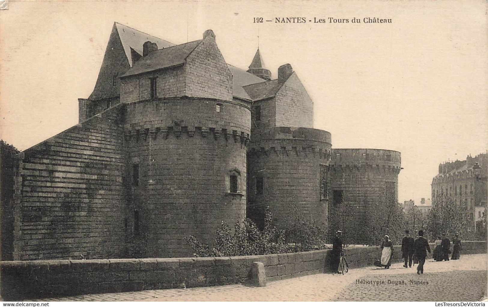 FRANCE - Nantes - Vue Sur Les Tours Du Château - Vue Générale - Animé - Carte Postale Ancienne - Nantes