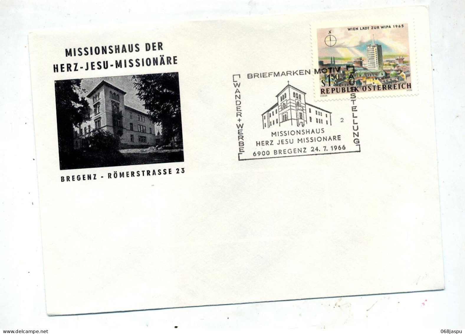 Lettre Cachet Bregenz Maison Mission - Briefe U. Dokumente