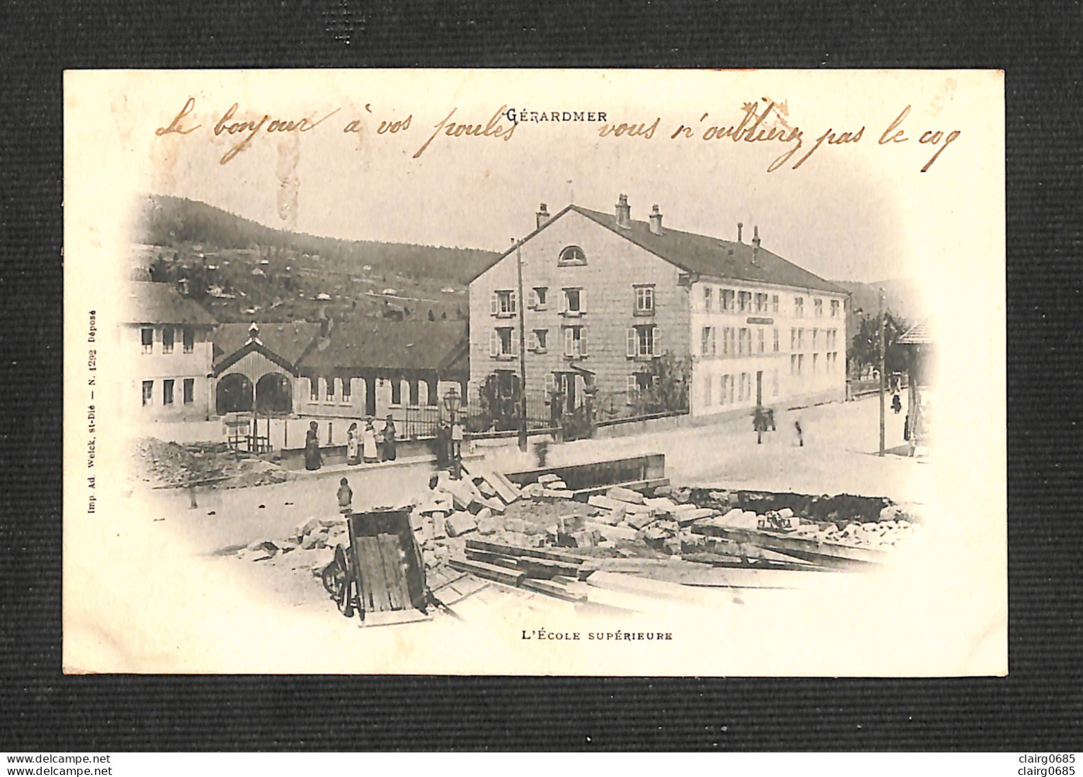 88 - GERARDMER - L'École Supérieure - 1901 - Gerardmer