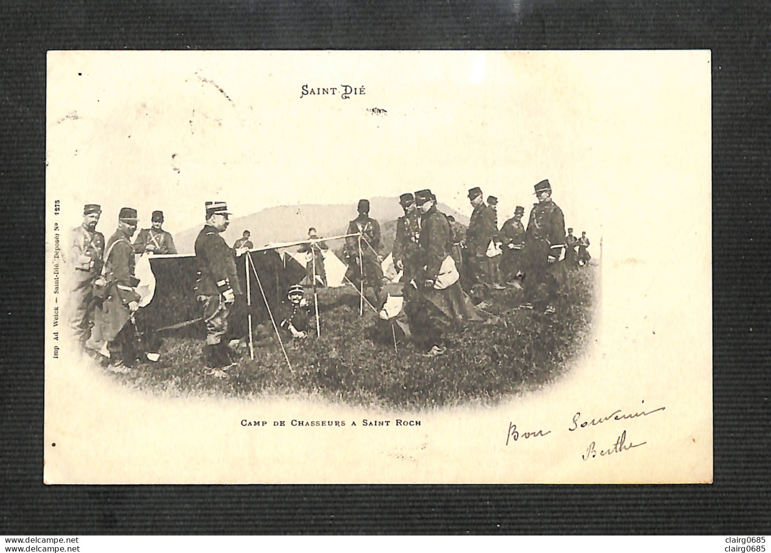 88 - SAINT-DIÉ - Camp De Chasseurs à Saint Roch - 1902 - RARE - Saint Die