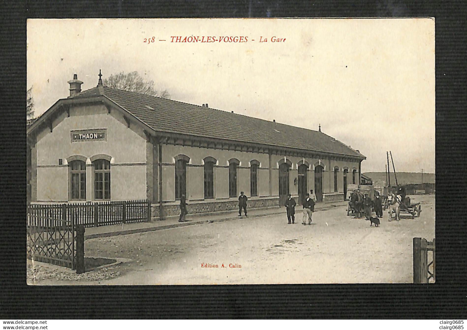 88 - THAON LES VOSGES - La Gare - 1912 - Thaon Les Vosges