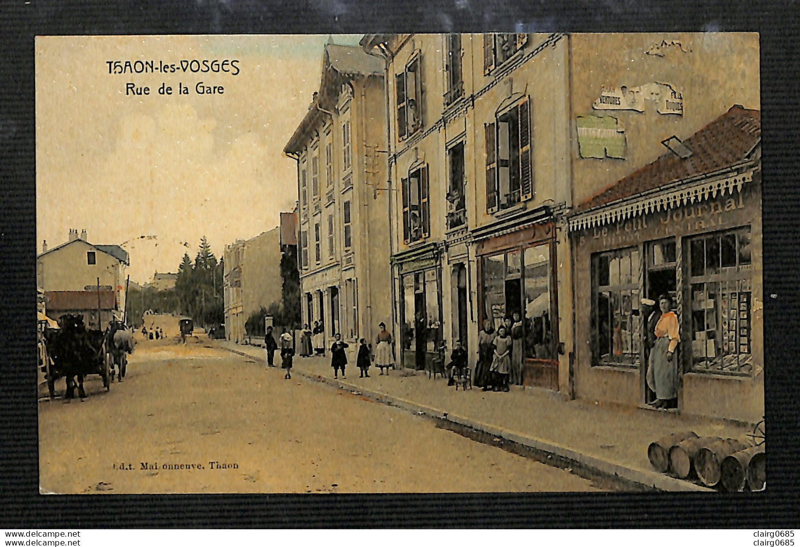88 - THAON LES VOSGES - Rue De La Gare - 1911  - Thaon Les Vosges