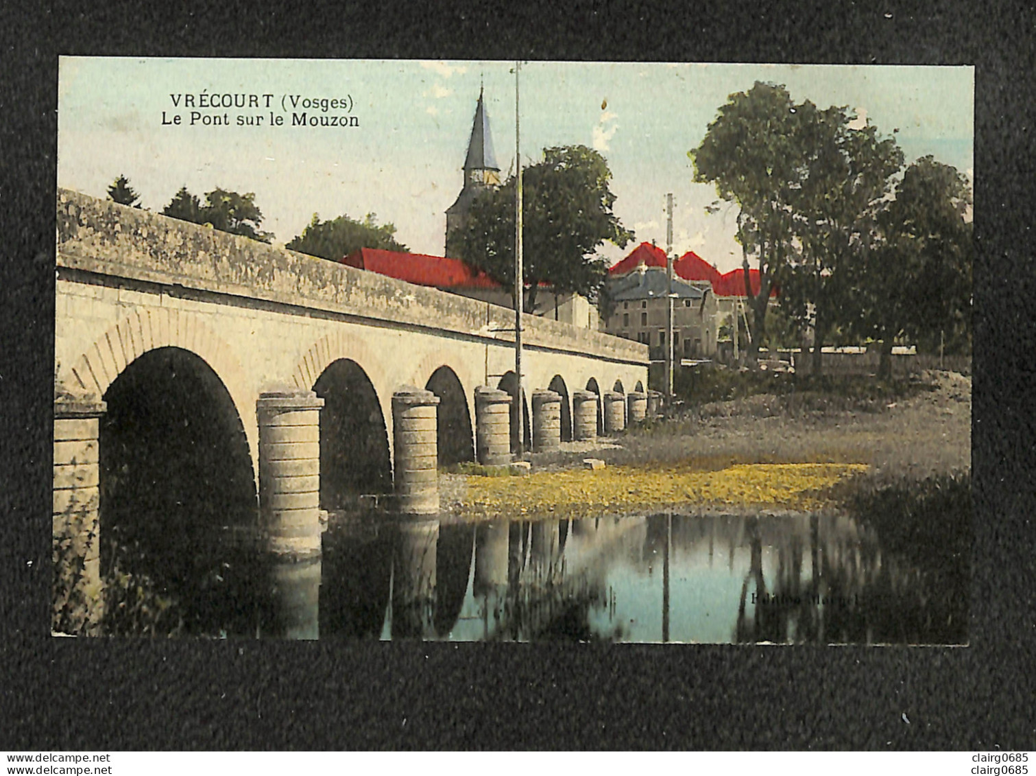 88 - VRECOURT - Le Pont Sur Le Mouzon  - 1932 - RARE - Autres & Non Classés