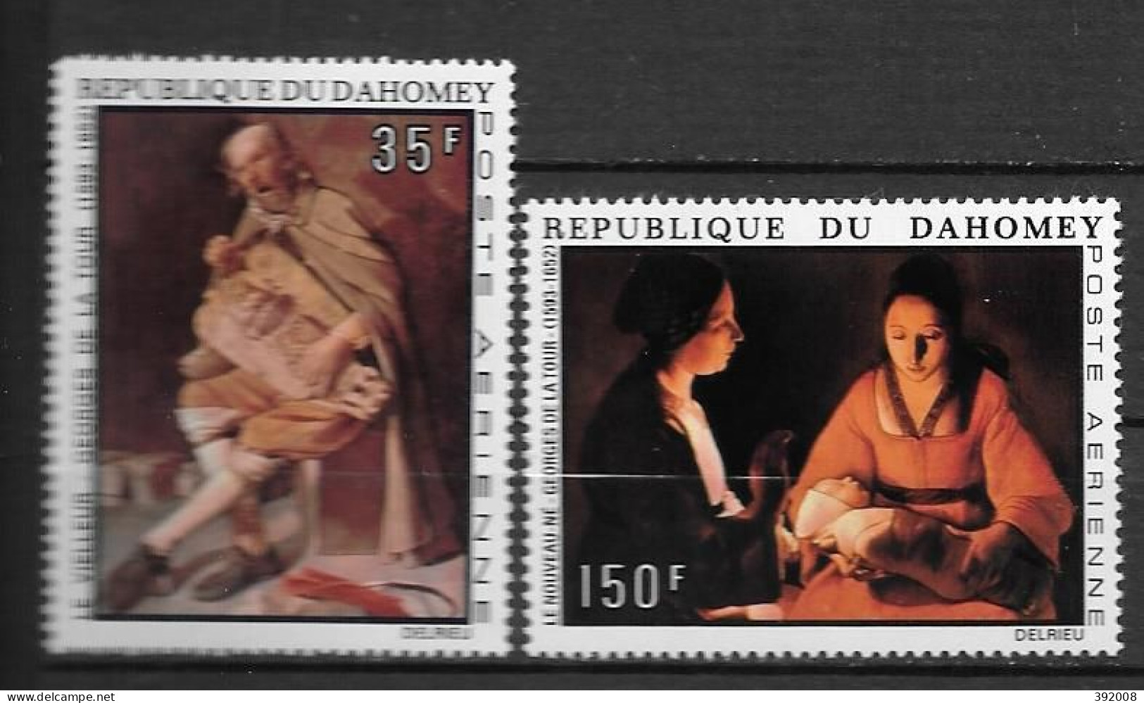 PA - 1972 - N° 178 à 179**MNH - Georges De La Tour - Bénin – Dahomey (1960-...)