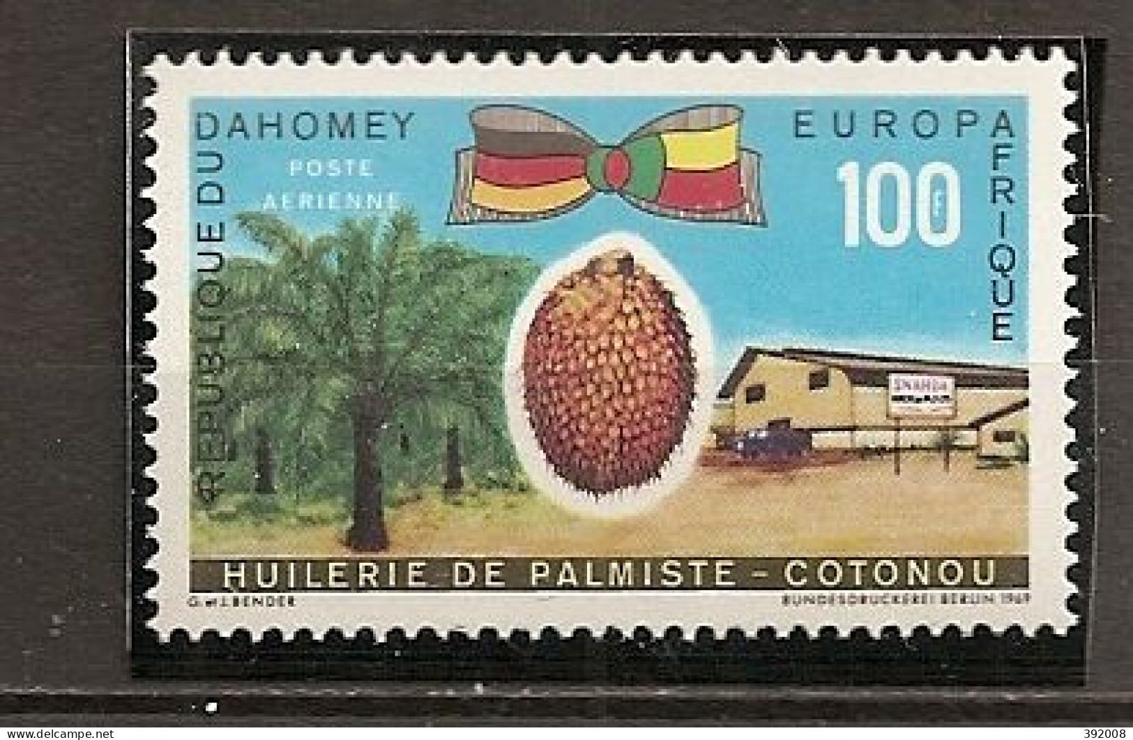 PA - 1969 - N° 109** - Europafrique - Benin – Dahomey (1960-...)