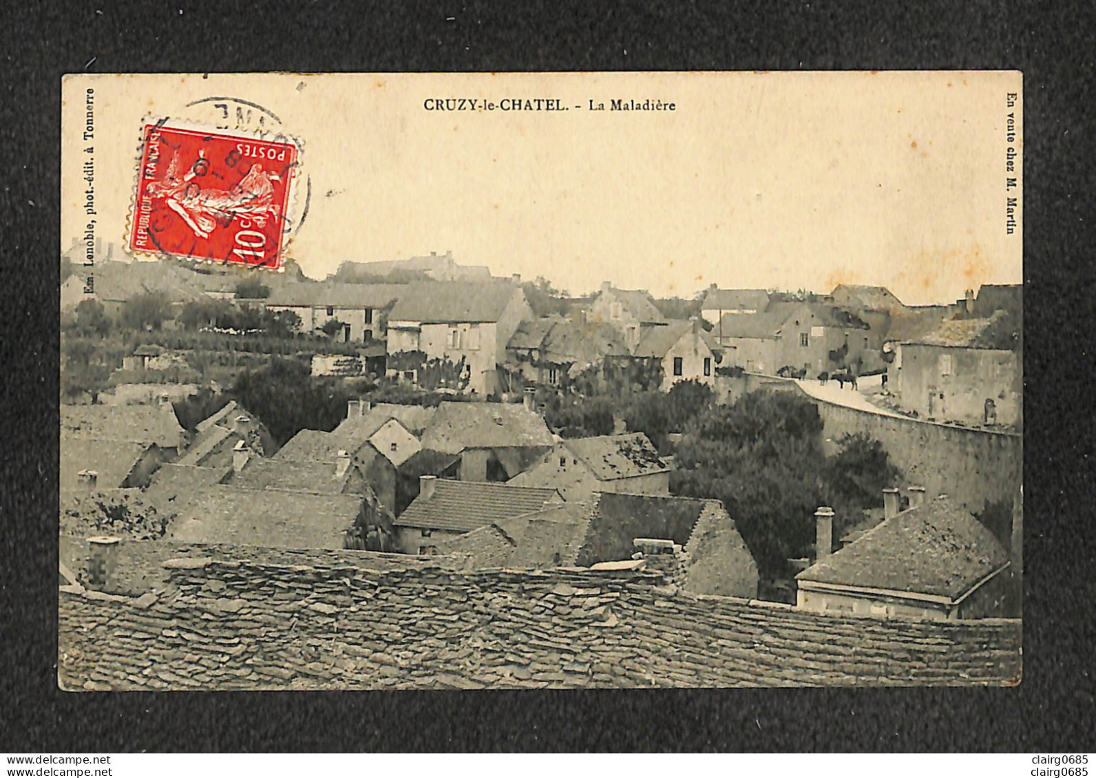89 - CRUZY-le-CHATEL - La Maladière - 1908 - RARE - Cruzy Le Chatel