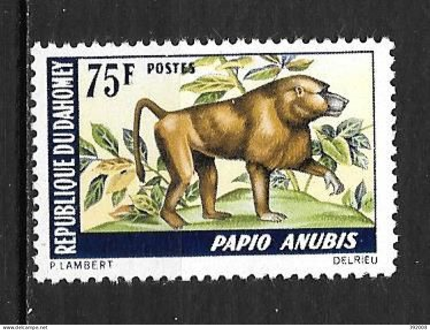 1968 - N° 272**MNH - Animaux - Bénin – Dahomey (1960-...)