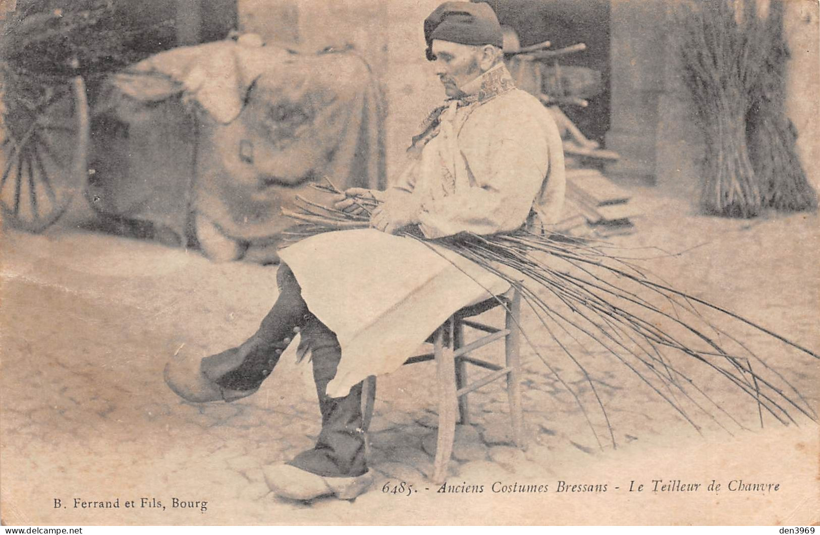 Anciens Costumes Bressans (Ain) - Le Teilleur De Chanvre - Ecrit 1916 (2 Scans) - Ohne Zuordnung