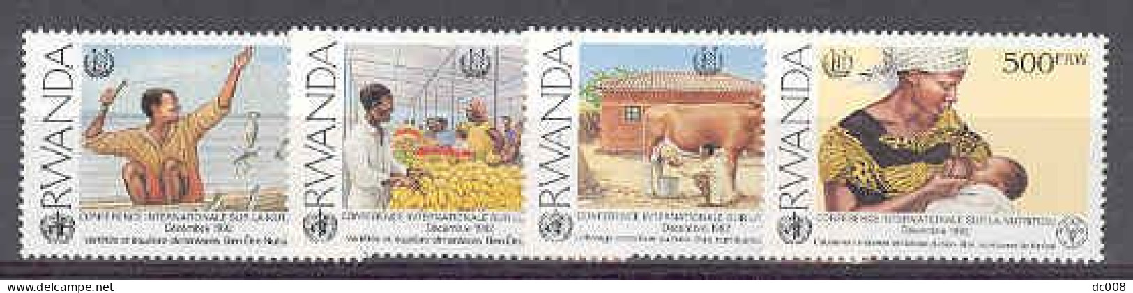 Rwanda COB 1392/95 Voedselvoorziening-Nutrition MNH-postfris-neuf - Nuevos