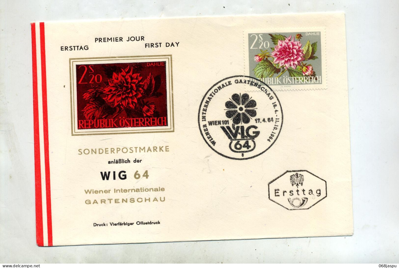 Lettre Cachet Wien Expo Jardin - Storia Postale