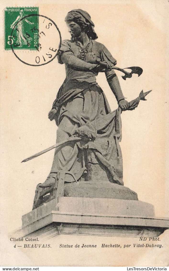 FRANCE - Beauvais - Vue Sur La Statue De Jeanne Hachette Par Vital Dubray - Carte Postale Ancienne - Beauvais