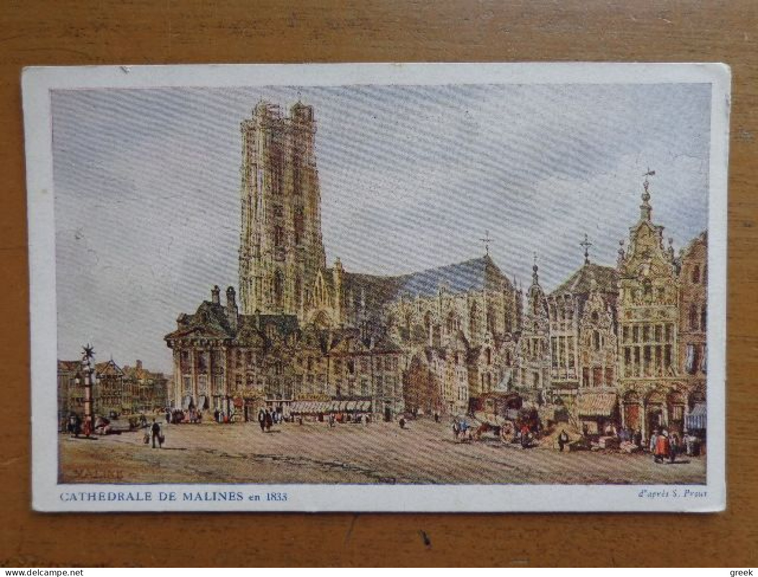 Mechelen - Malines: Cathédrale En 1833 -> Beschreven - Mechelen