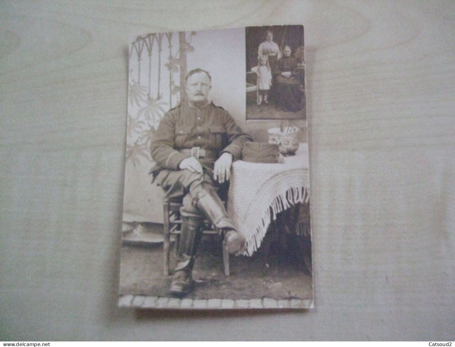 Carte Photo Ancienne MILITAIRE A IDENTIFIER - Guerra, Militares