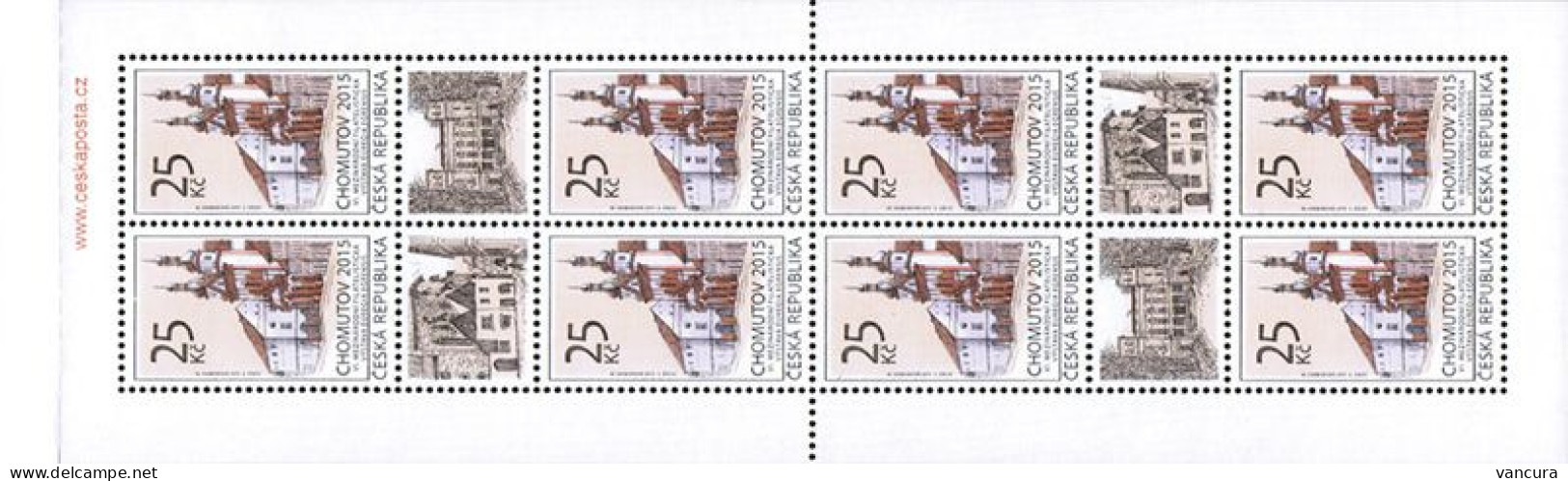 Booklet  844 Czech Republic, 6th Czech And German Philatelic Exhibition In Chomutov/Komotau 2015 - Expositions Philatéliques