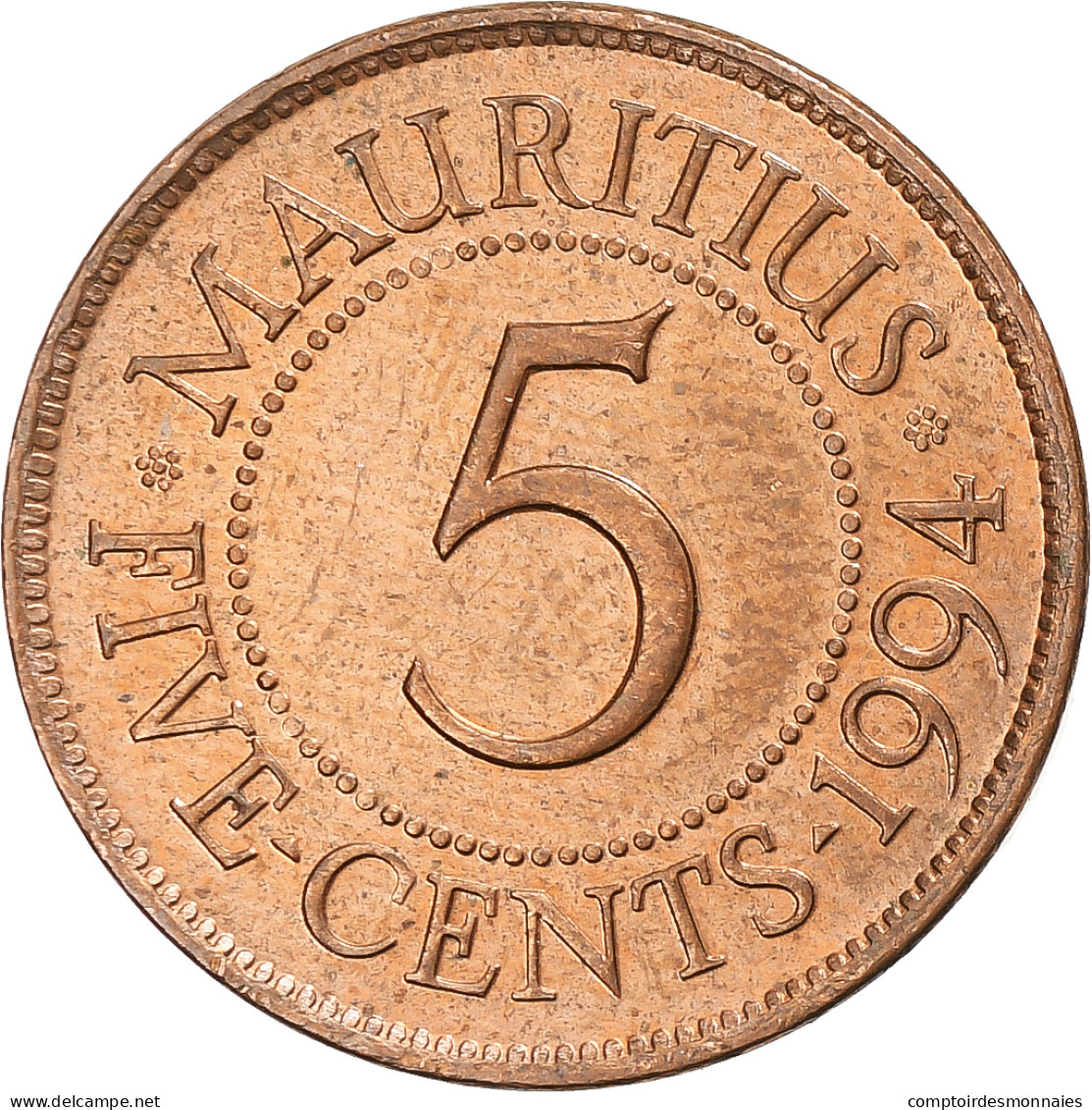 Maurice, 5 Cents, 1994 - Maurice