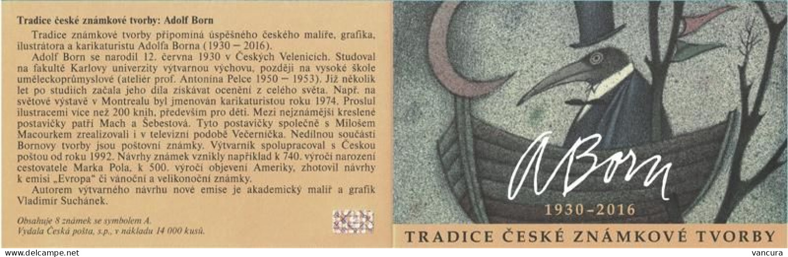 Booklet 1016 Czech Republic Adolf Born Anniversary 2019 - Ongebruikt